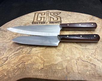 American 8” chef knife and 6” Santoku knife set