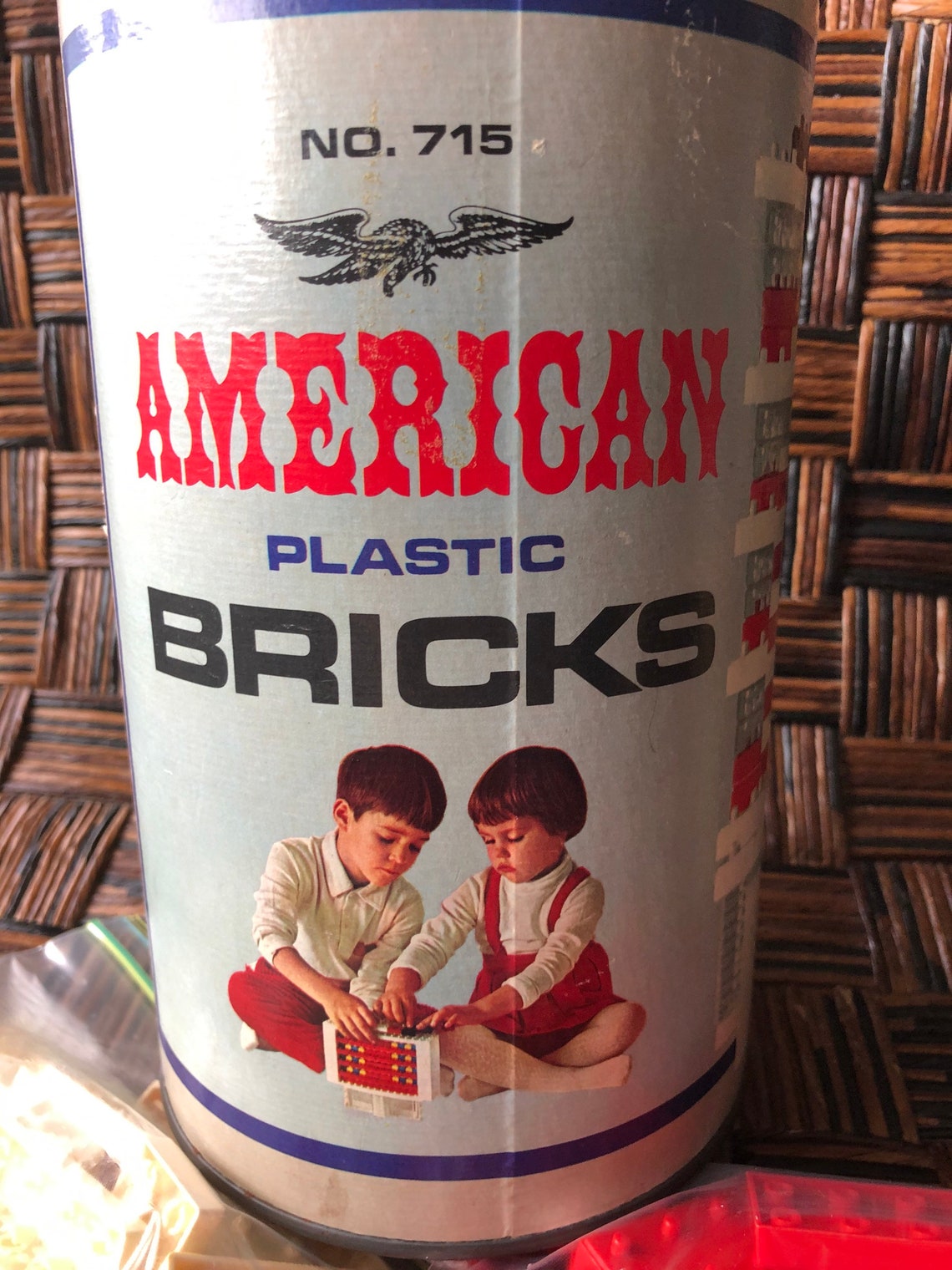 Vintage 60s American Plastic Bricks by Halsam Div. of Etsy
