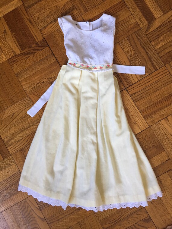 white eyelet dress girls