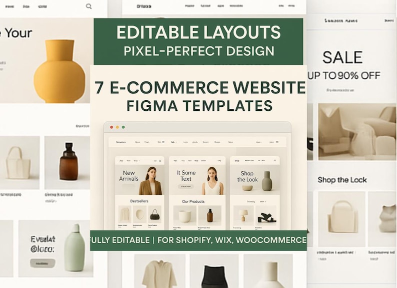 E-commerce Website Figma Templates: UI Kit for Online Stores (digital ...