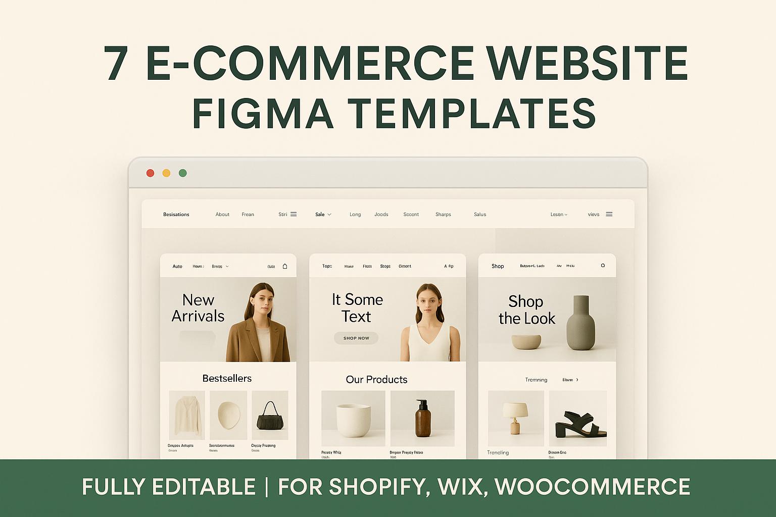 E-commerce Website Figma Templates: UI Kit for Online Stores (digital ...