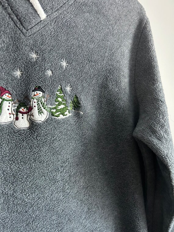 Cozy Snowman Fleece pullover - image 2