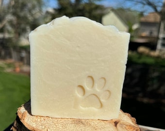 Very Simple Dog Shampoo Bar with essential oil.