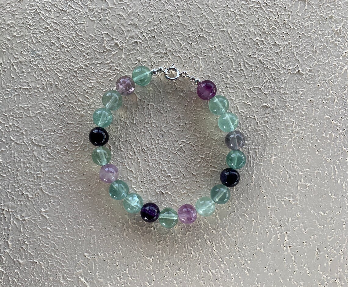 Fluorite Bracelet Etsy