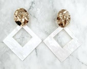 Statement Acrylic Drop Earrings