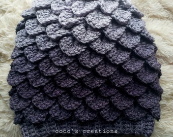 Crocodile scale hat