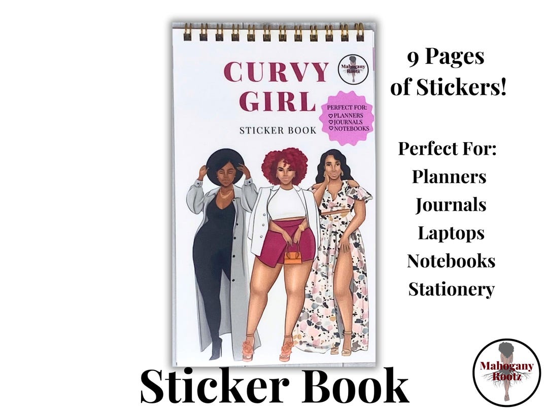 Curvy Girl Sticker Book |plus-size| African American Stickers| |black ...