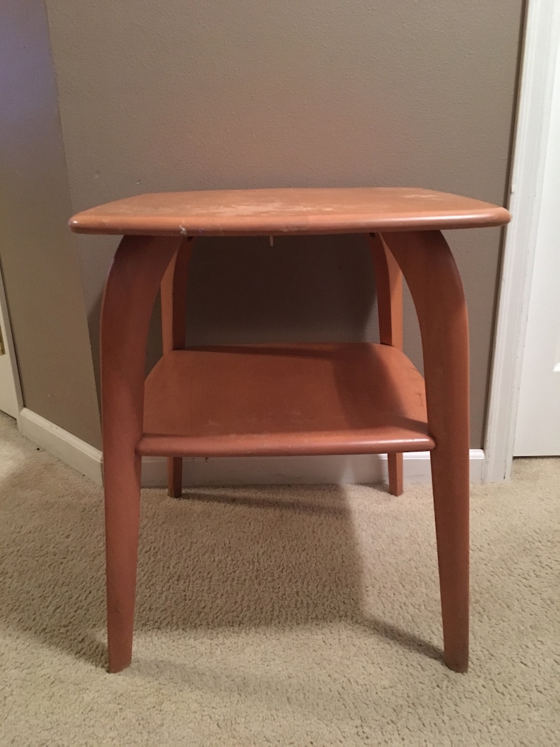 Heywood Wakefield Midcentury Side Table Etsy