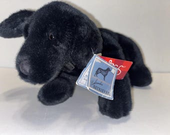 Russ Purebred Puppies Black Labrador Retriever Plush/Stuffed Dog 12”Soft