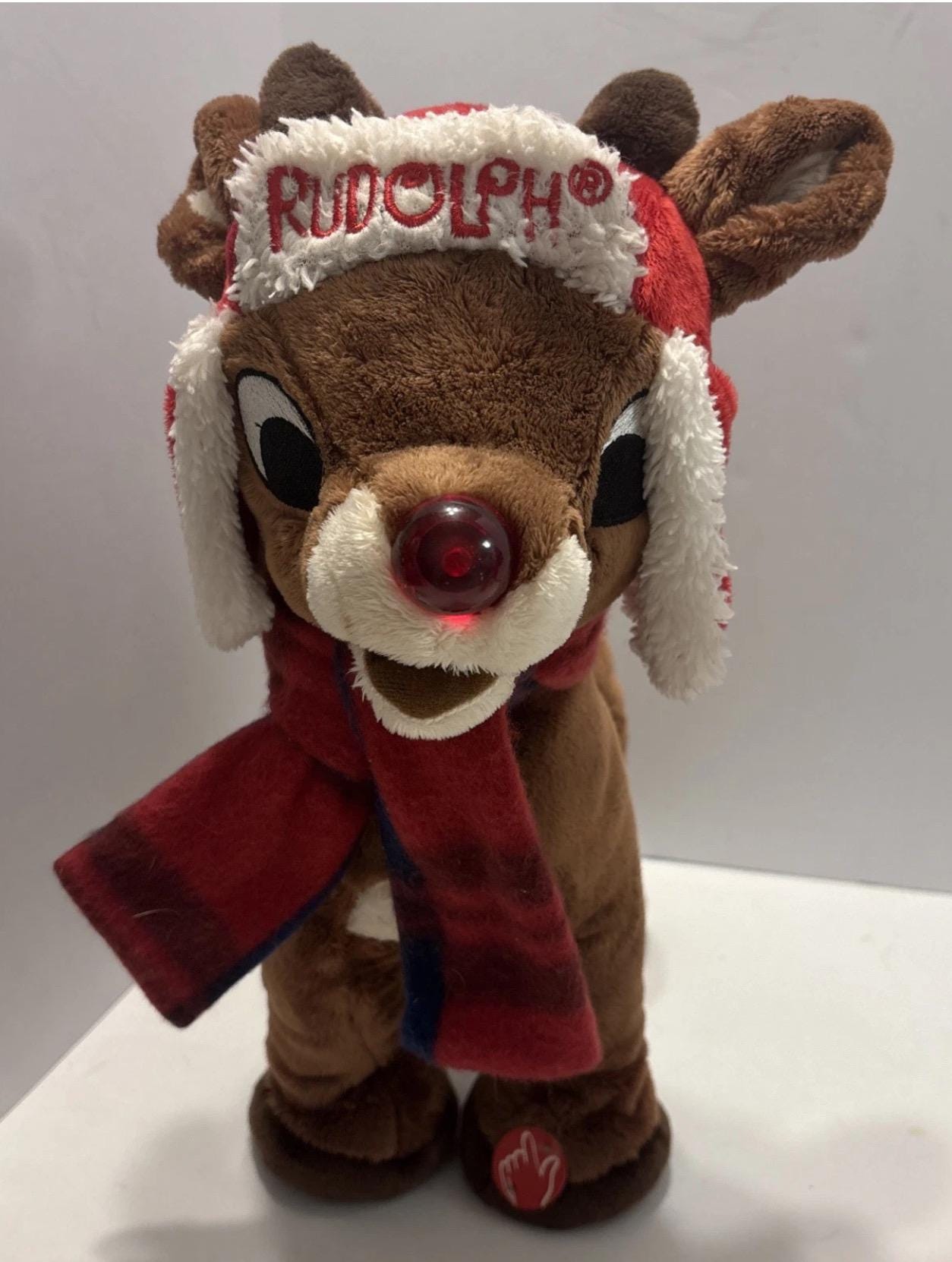 Kurt S. Adler ルドルフ 赤い鼻のトナカイとサンタ ツリーストッキング付き クリスマスの定番, image size:1254x1662