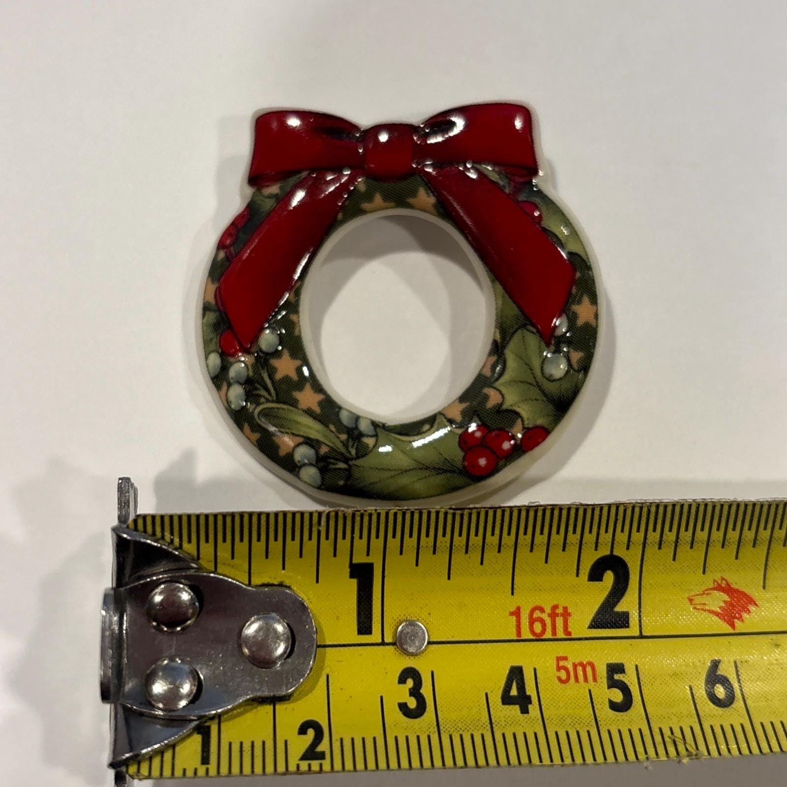 Spode Pin Vintage Spode Christmas Tree Wreath Pin Brooch - Etsy