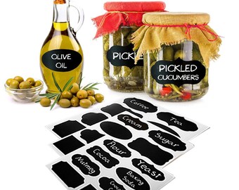 Labels Food Container Blackboard Bottle Jar Stickers Accessories Kitchen V9R1 
