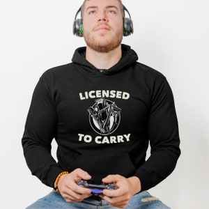 Licensed To Carry Barbers Hoodie: Funny Hairdresser Gift