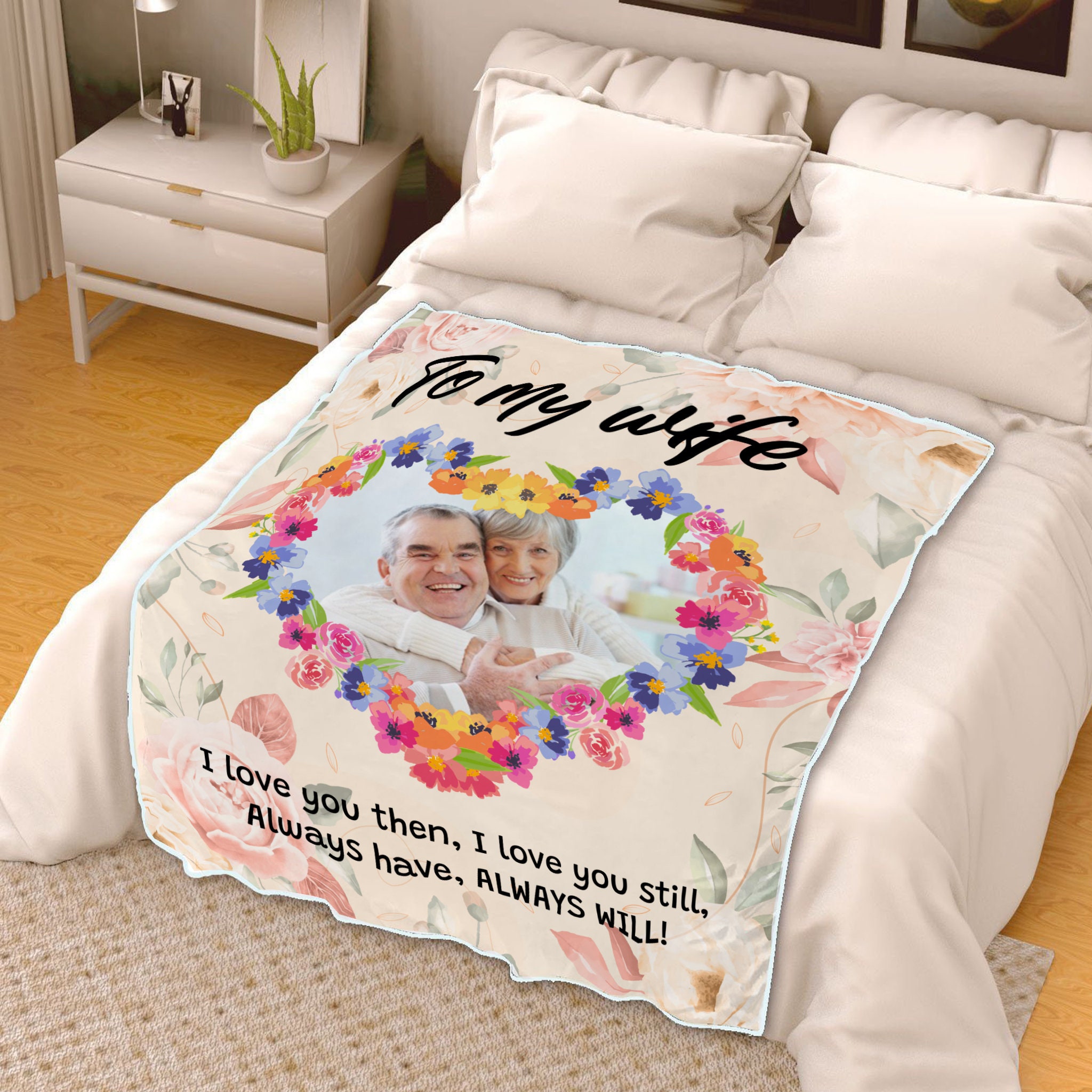 Personalized Picture Blanket Custom Anniversary Gift For Etsy