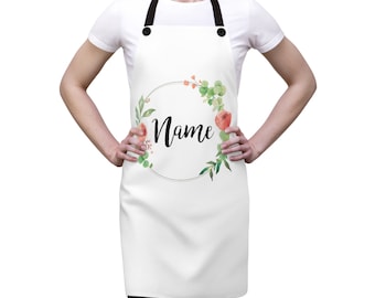 Personalized Bridal Wreath Apron: Wedding Shower Gift
