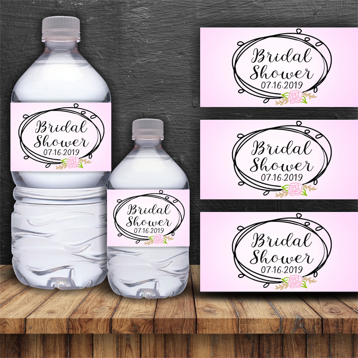 Bridal Water Bottle Printable Labels Free