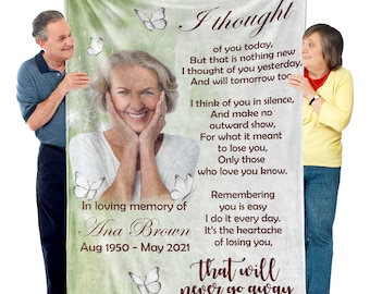 Trauer Foto Decke: Trauer Trauer Beileid Geschenk