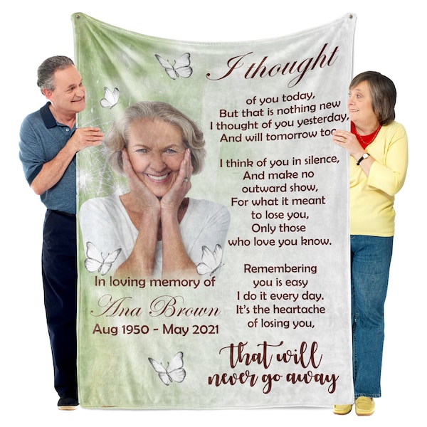 Memorial Blanket Etsy