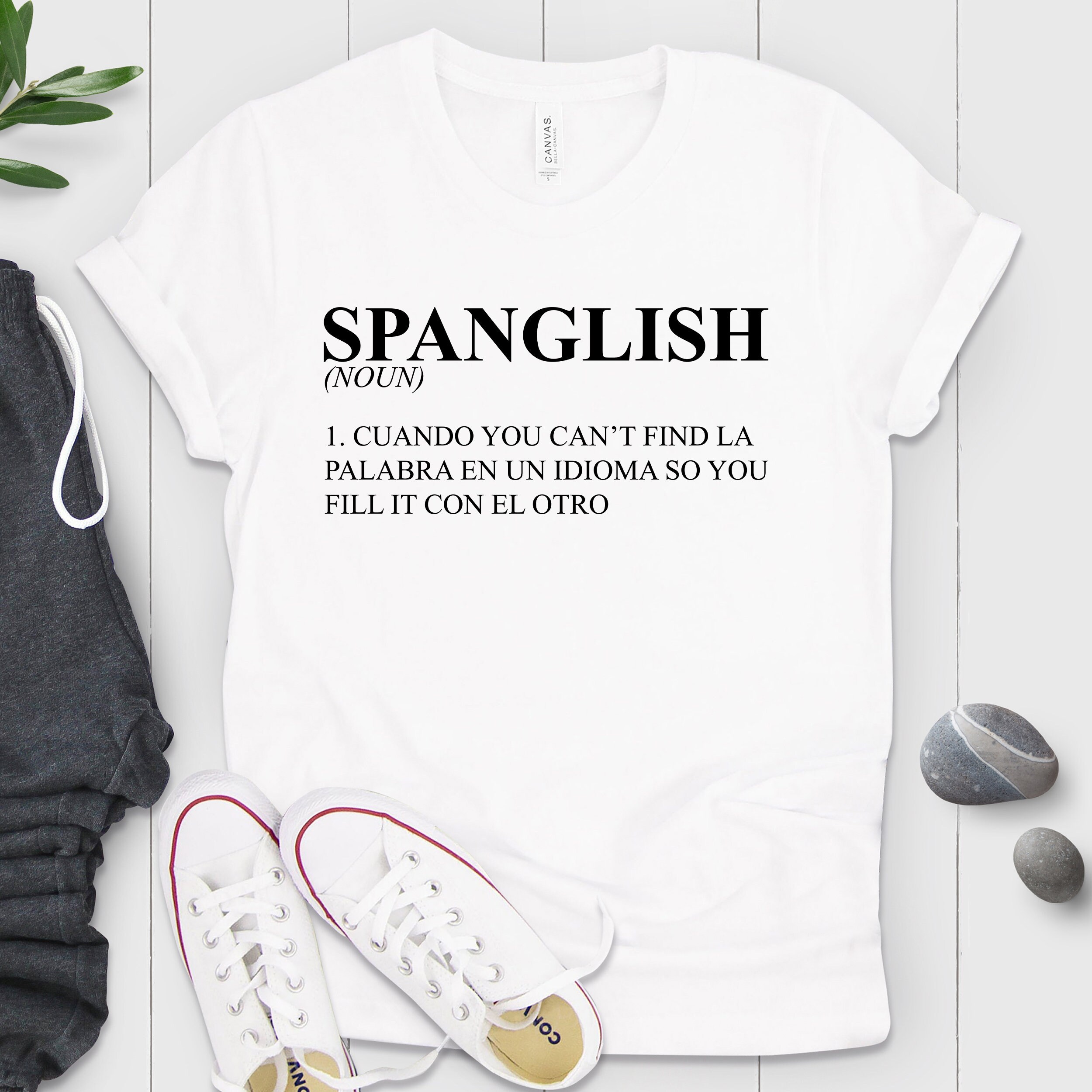 Spanglish Definition Shirt Spanish 