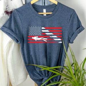 American Flag Scuba Diver Shirt | Scuba Diver Shirt | Diver T-Shirt | Adventure Shirts | Diver Shirts | Ocean Shirts | Diver Gifts