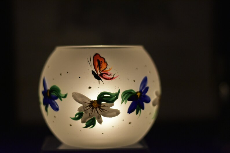 Butterfly Candle Holder Hand Made in Ukraine Hand Painted Etsy