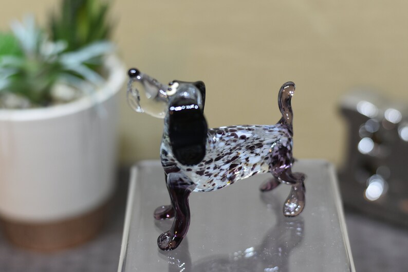 Glass Dog Figurine