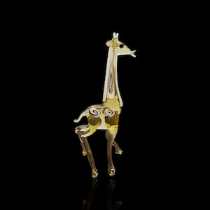 Glass Giraffe Figurine, Collectible Glass Giraffe , Murano Quality Gift At A Fraction Of The Price, Handcrafted In Ukraine