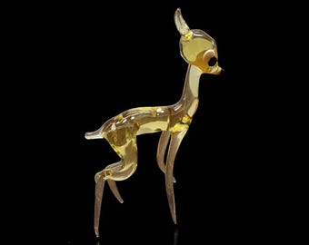 ガラスの鹿の置物、コレクター向けガラスの鹿、ムラーノ品質のギフトを