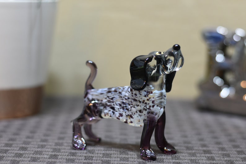 Glass Dog Figurine