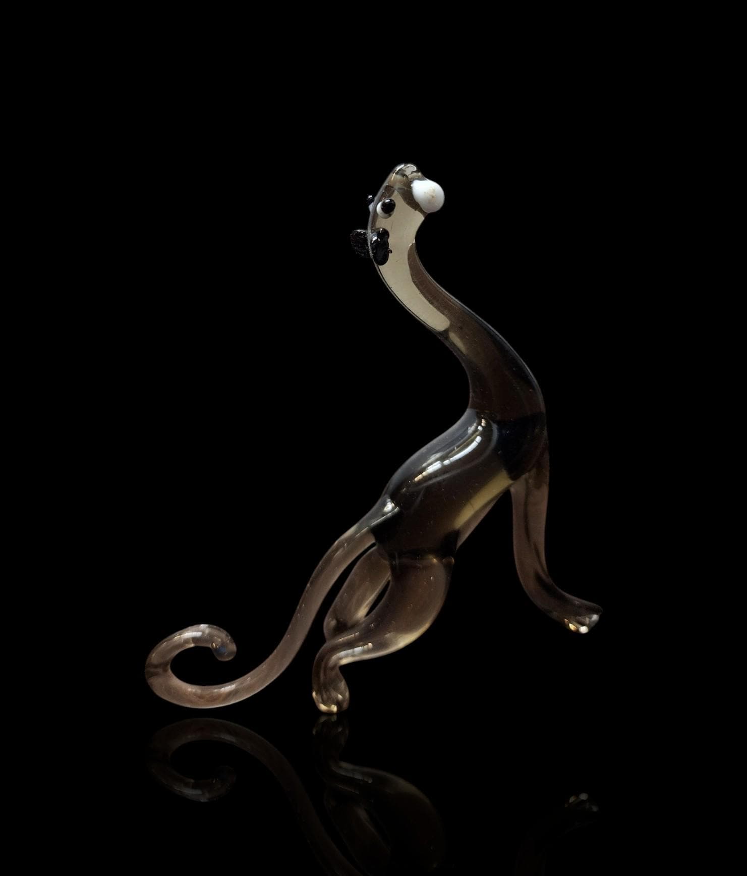 ガラスのパンサーの置物、コレクター向けガラスのパンサー、ムラーノ