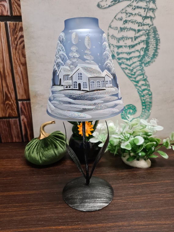 Winter wonderland candle lamp deals