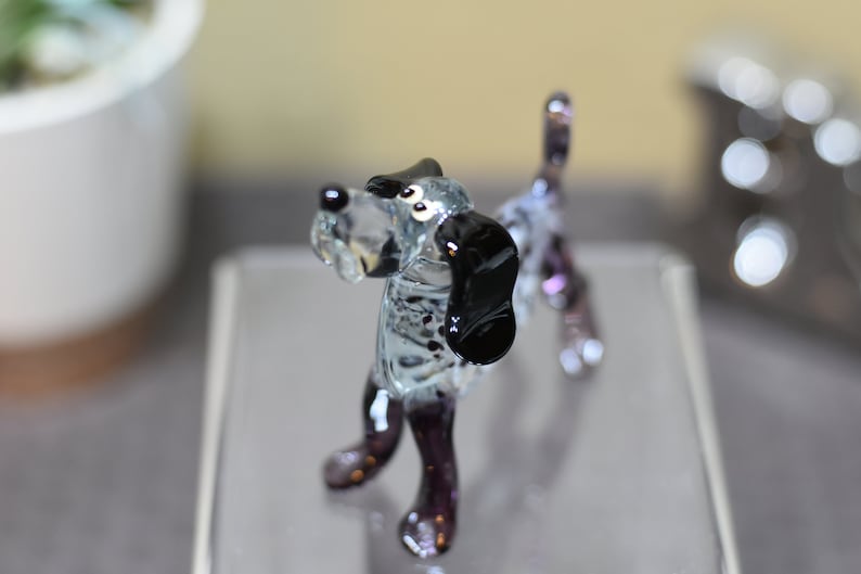 Glass Dog Figurine