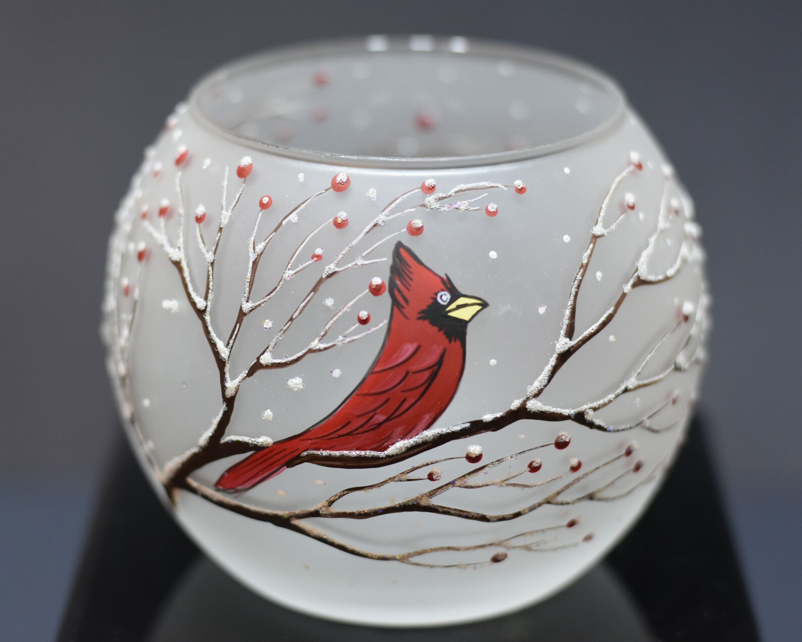 Cardinal Candle Holder Hand Made Etsy