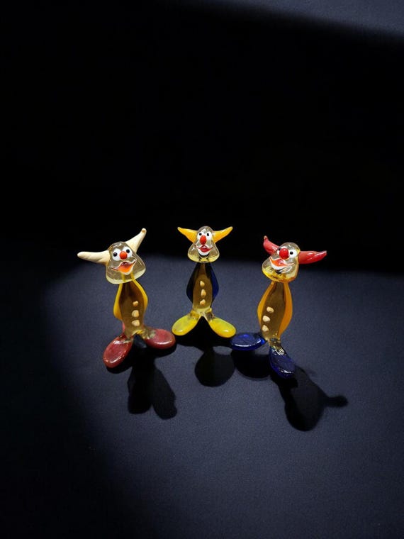 ガラスのピエロの置物、コレクター向けのガラスのピエロ、ムラーノ品質