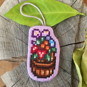 Decoración colgante - Cesta de flores - STARDEW VALLEY