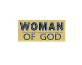 Woman of God Patch Embroidered Applique Sew Iron On Patch Religious Jesus Christ Church Brother Love Bible Verse