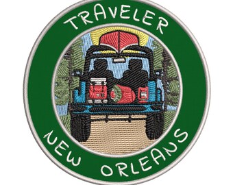 NEW ORLEANS Louisiana Embroidered Travel Souvenir  Iron on Patch
