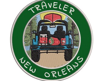 NEW ORLEANS Louisiana Embroidered Travel Souvenir Iron on Patch