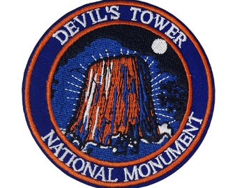 Devils Tower Wyoming Vintage Souvenir Travel Patch from Rushmore Photo and Gifts