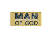 Man of GOD Patch Embroidered Applique Sew Iron On Patch Religious Jesus Christ Church Brother Love Bible Verse