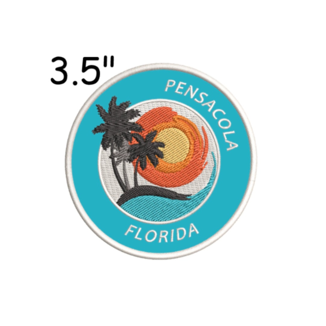 Pensacola Florida Souvenir Patch Embroidered Ironon/sewon Etsy