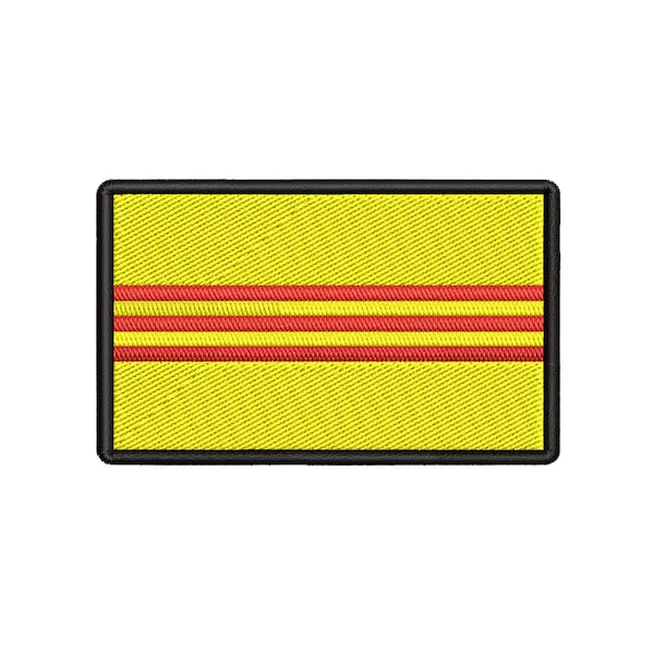 SOUTH VIETNAM Flag Patch Embroidered iron-on/sew-on Embroidery Applique Clothing Vest Military Uniform Asia SAIGON Travel Souvenir Emblem