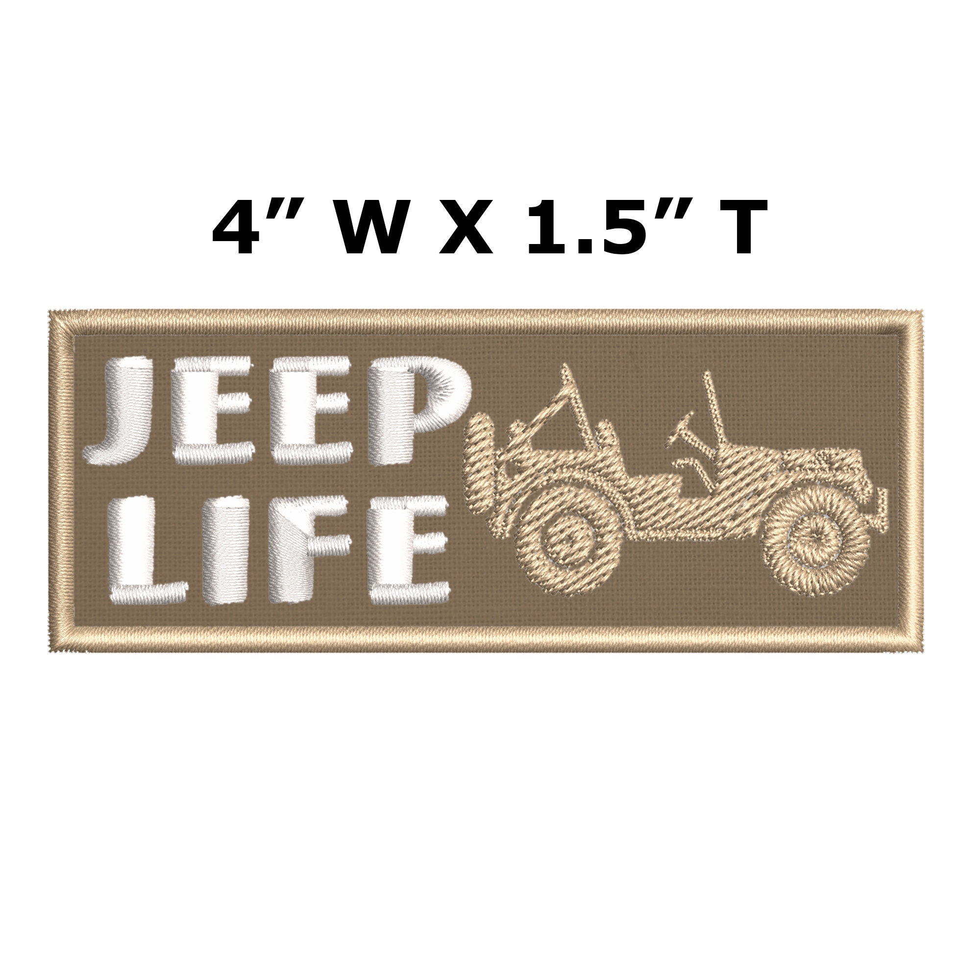 F/S **LOVE IT OR IT'S FREE** JEEP TWO PATCHES COMBO 4X4 PATCH REFLECTIVE 