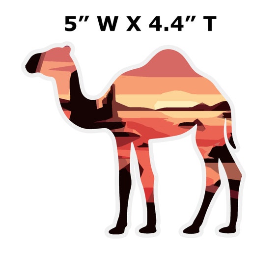 Camel Decal Laptop Sticker Car Decal Adventure Travel Etsy
