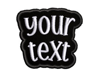 Personalized Word! Iron On Patch - Patches Your Text Words Embroidery Applique Backpack Clothing Bag Jacket Vest Funny Sayings Unique Craft