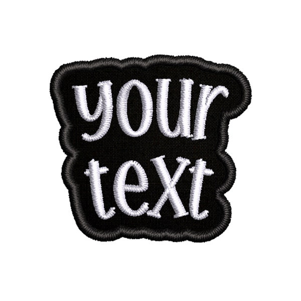 Personalized Word! Iron On Patch - Patches Your Text Words Embroidery Applique Backpack Clothing Bag Jacket Vest Funny Sayings Unique Craft