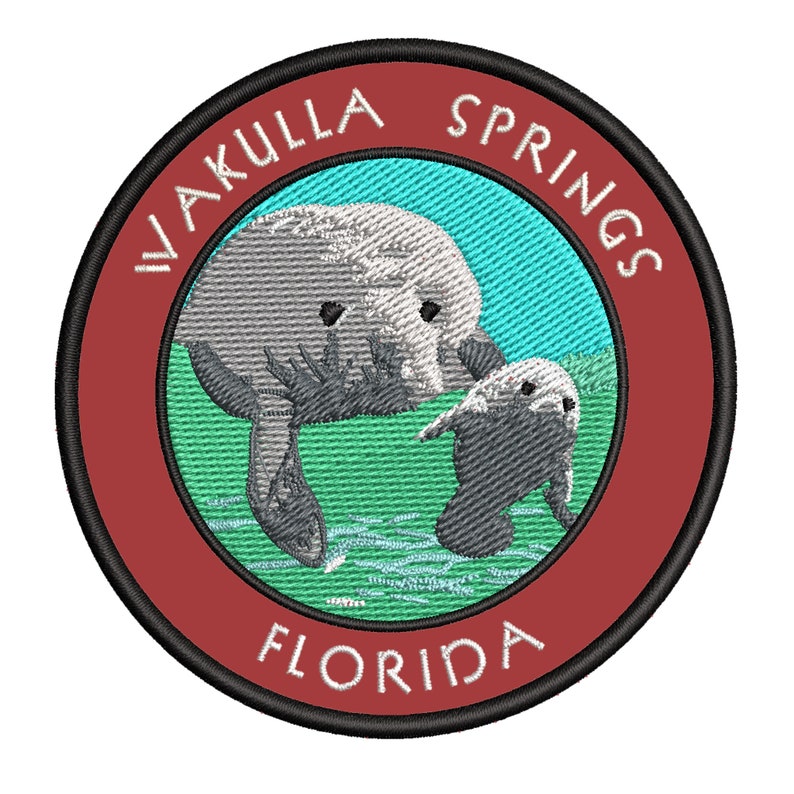 Manatee Sightings at Wakulla Springs Florida Embroidered | Etsy