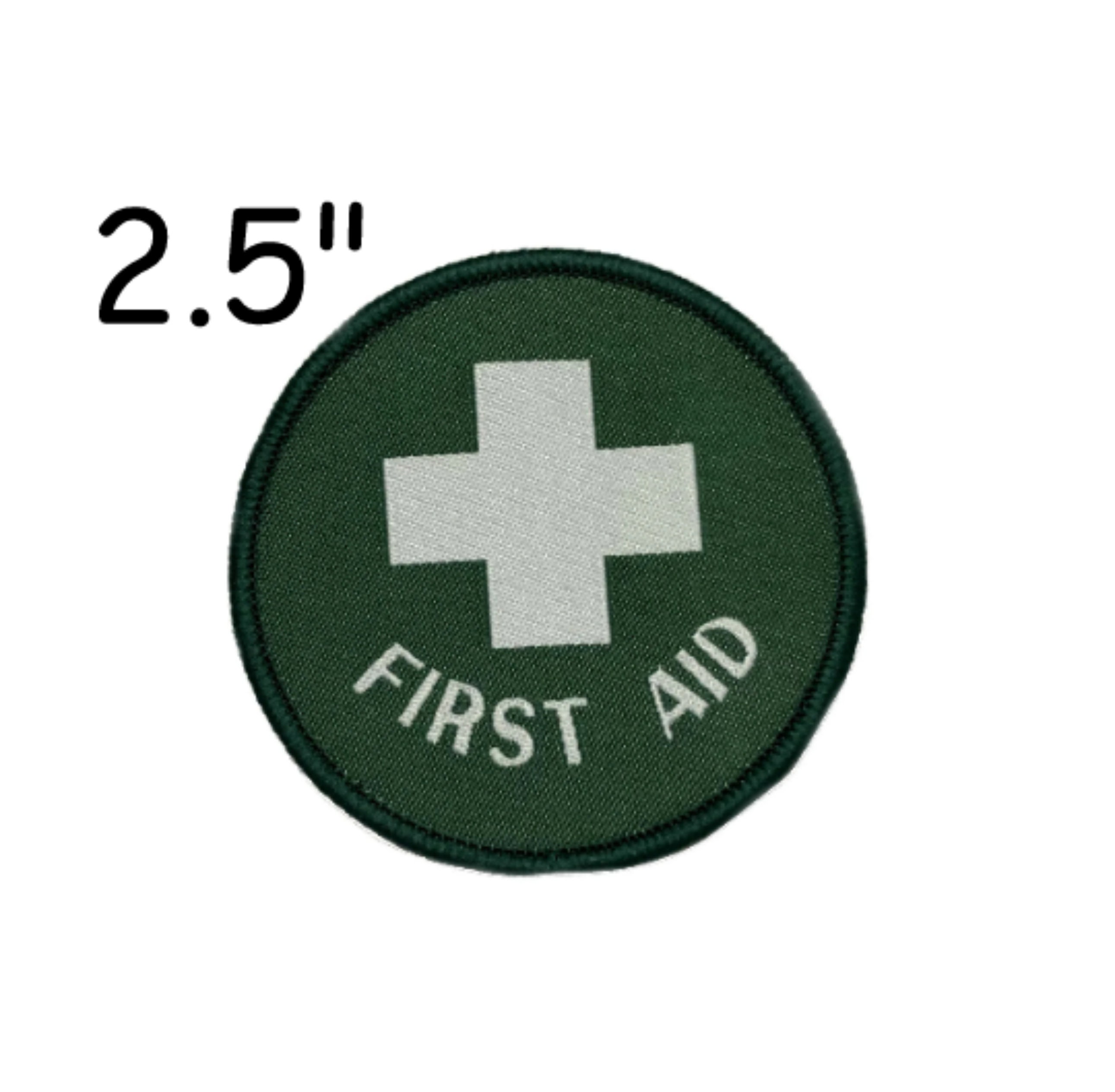 First Aid AED CPR Trained Patch (3 Inch) Embroidered Iron or Sew on Badge  DIY Applique Bag Jacket Shirt