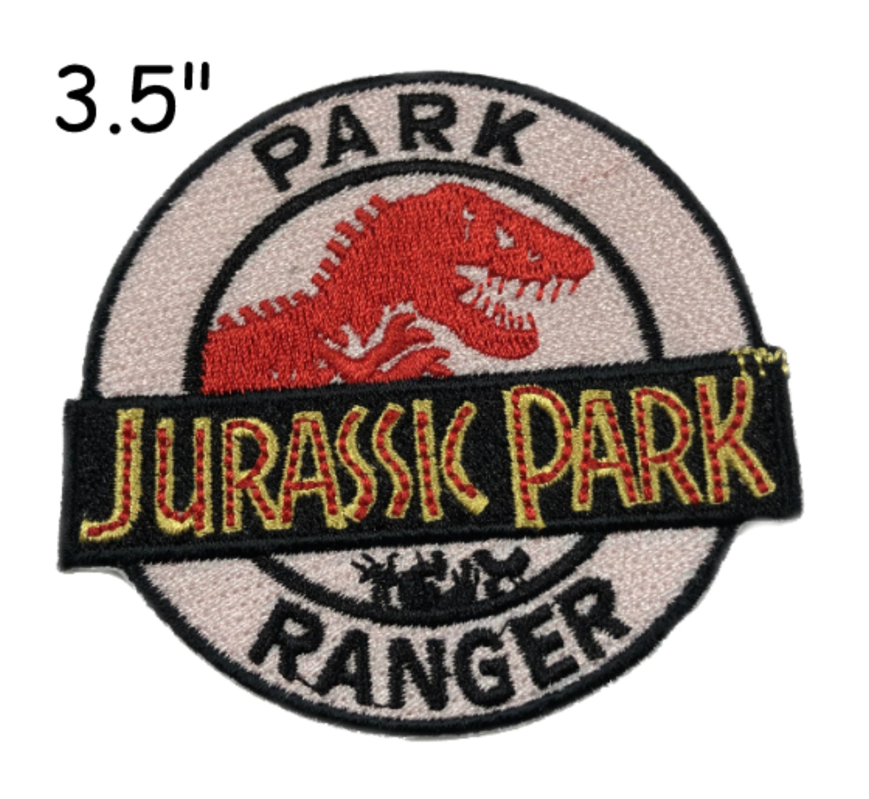 JURASSIC PARK Park Ranger 2 3/4 Diameter Embroidered PATCH 