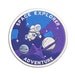 Space Explorer Astronaut Embroidered Patch Iron-On / Sew-On Custom Applique, Stars travel Man Rocket Elon Musk, Wander Explore, Planet Earth 